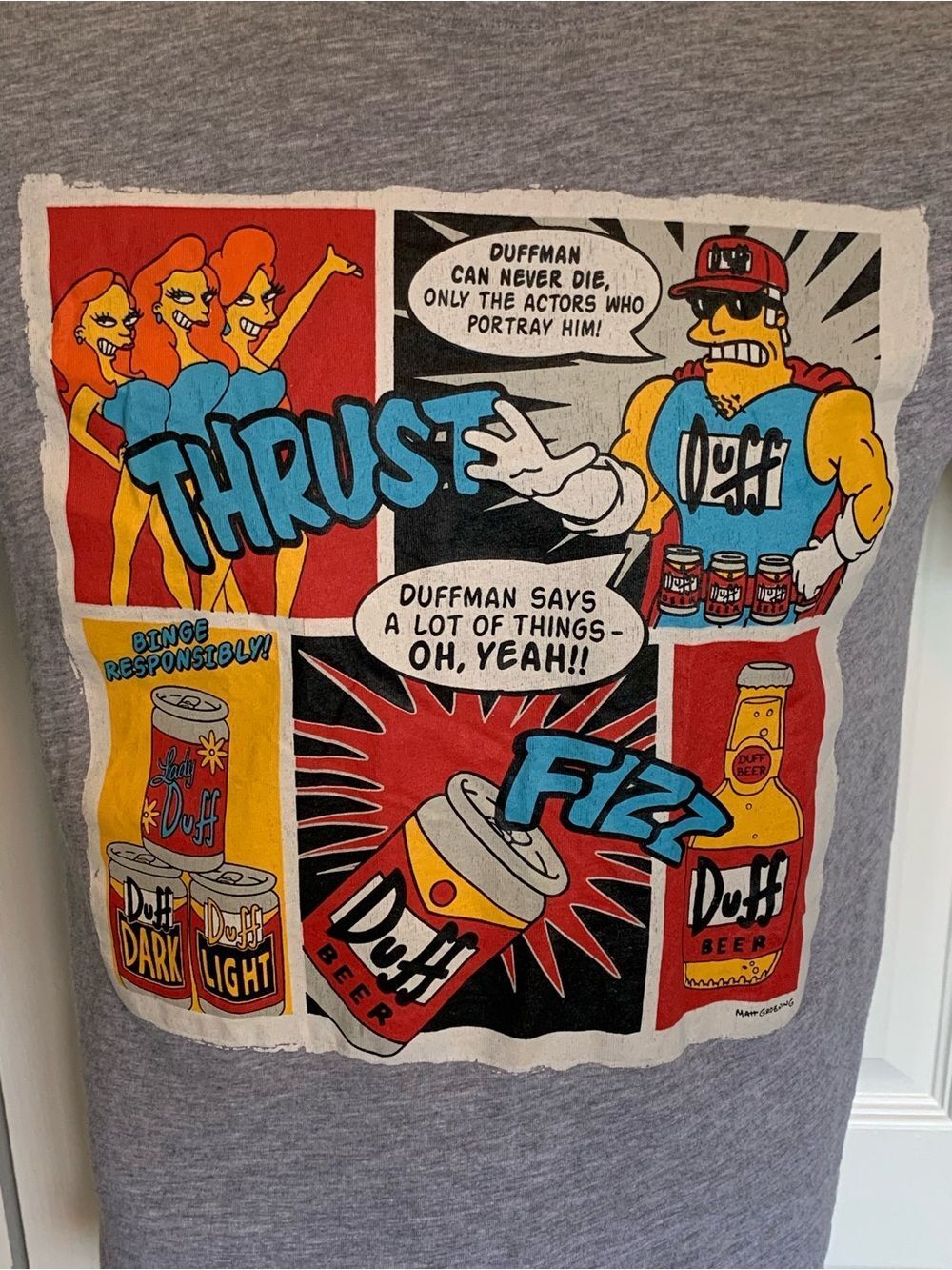 The Simpson’s Graphic Crewneck T-Shirt - Gray - Picture 3 of 6